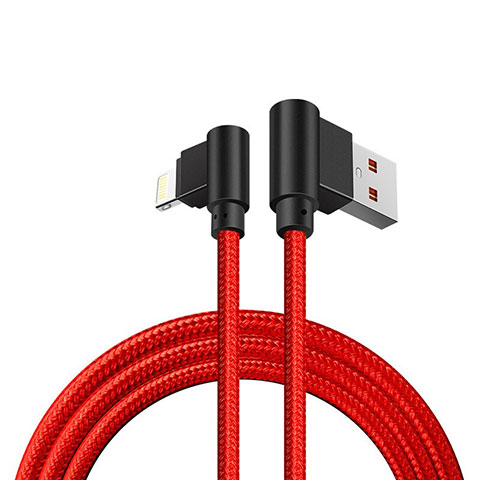 USB Ladekabel Kabel D15 für Apple iPad Mini 5 (2019) Rot