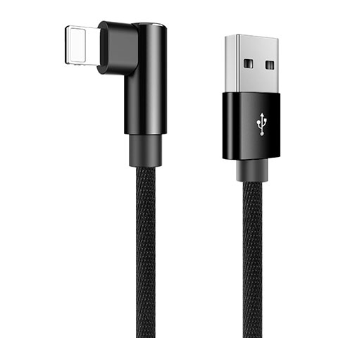 USB Ladekabel Kabel D16 für Apple iPhone SE3 (2022) Schwarz