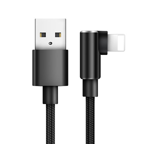 USB Ladekabel Kabel D17 für Apple iPad 10.2 (2020) Schwarz