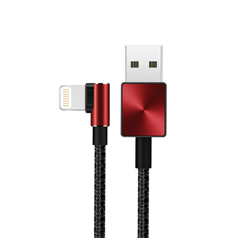 USB Ladekabel Kabel D19 für Apple iPhone 13 Pro Rot