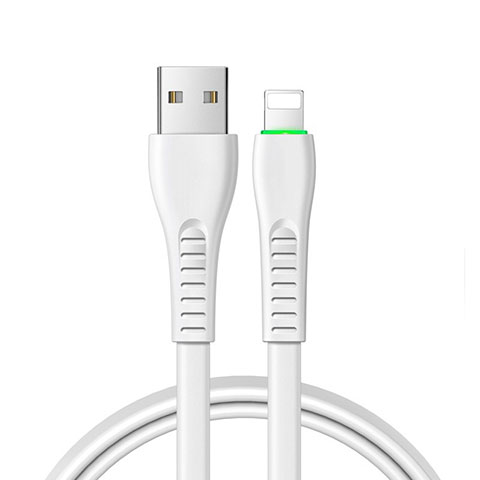 USB Ladekabel Kabel D20 für Apple iPhone 5S Weiß