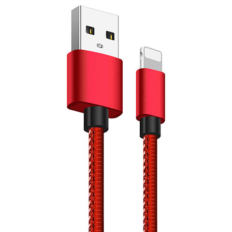 USB Ladekabel Kabel L11 für Apple iPhone 11 Rot