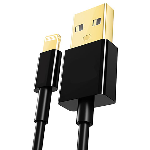 USB Ladekabel Kabel L12 für Apple iPhone 11 Schwarz
