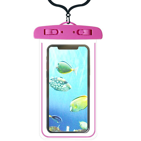 Wasserdicht Unterwasser Handy Tasche Universal W08 Pink
