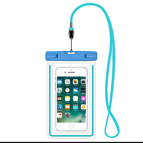 Wasserdicht Unterwasser Handy Tasche Universal W16 Hellblau