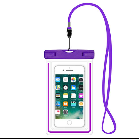 Wasserdicht Unterwasser Handy Tasche Universal W16 Violett