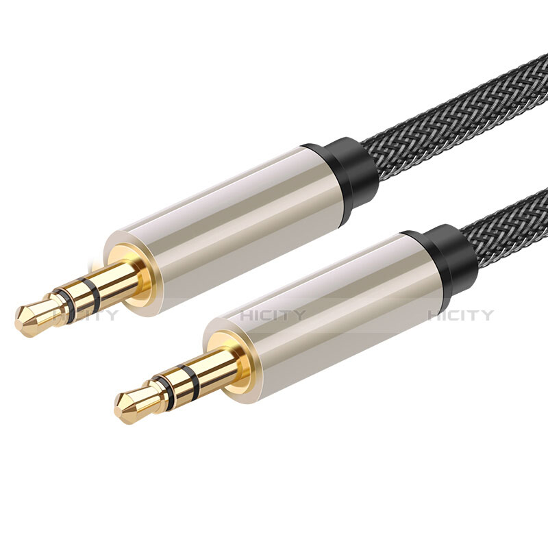 Audio Stereo 3.5mm Klinke Kopfhörer Verlängerung Kabel auf Stecker A03 Grau Plus
