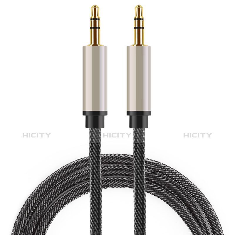 Audio Stereo 3.5mm Klinke Kopfhörer Verlängerung Kabel auf Stecker A03 Grau groß