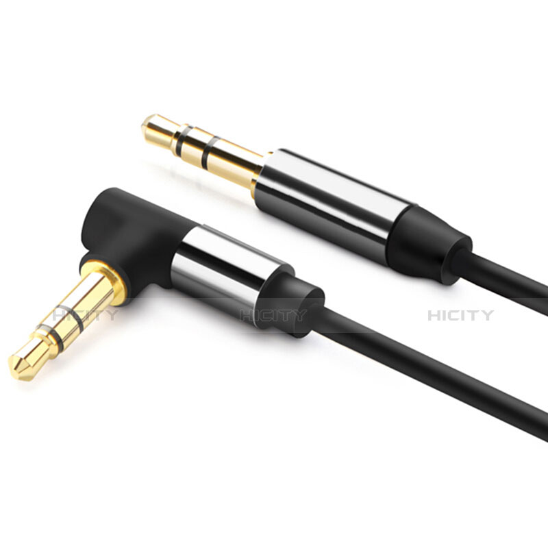 Audio Stereo 3.5mm Klinke Kopfhörer Verlängerung Kabel auf Stecker A10 Schwarz groß