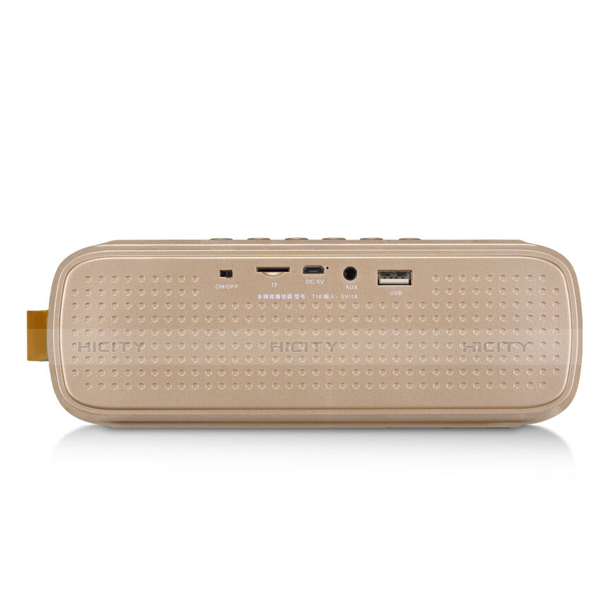 Bluetooth Mini Lautsprecher Wireless Speaker Boxen S09 Gold groß