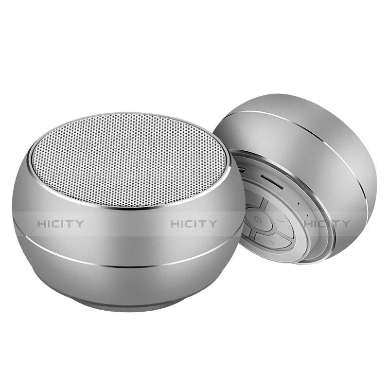 Bluetooth Mini Lautsprecher Wireless Speaker Boxen Silber groß