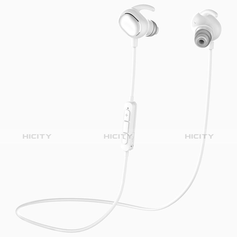 Bluetooth Wireless Stereo Kopfhörer Sport Ohrhörer In Ear Headset H43 Weiß Plus