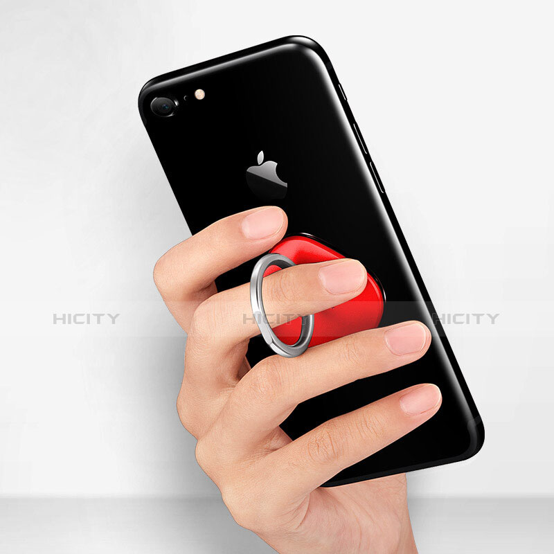 Fingerring Ständer Smartphone Halter Halterung Universal R02 Rot
