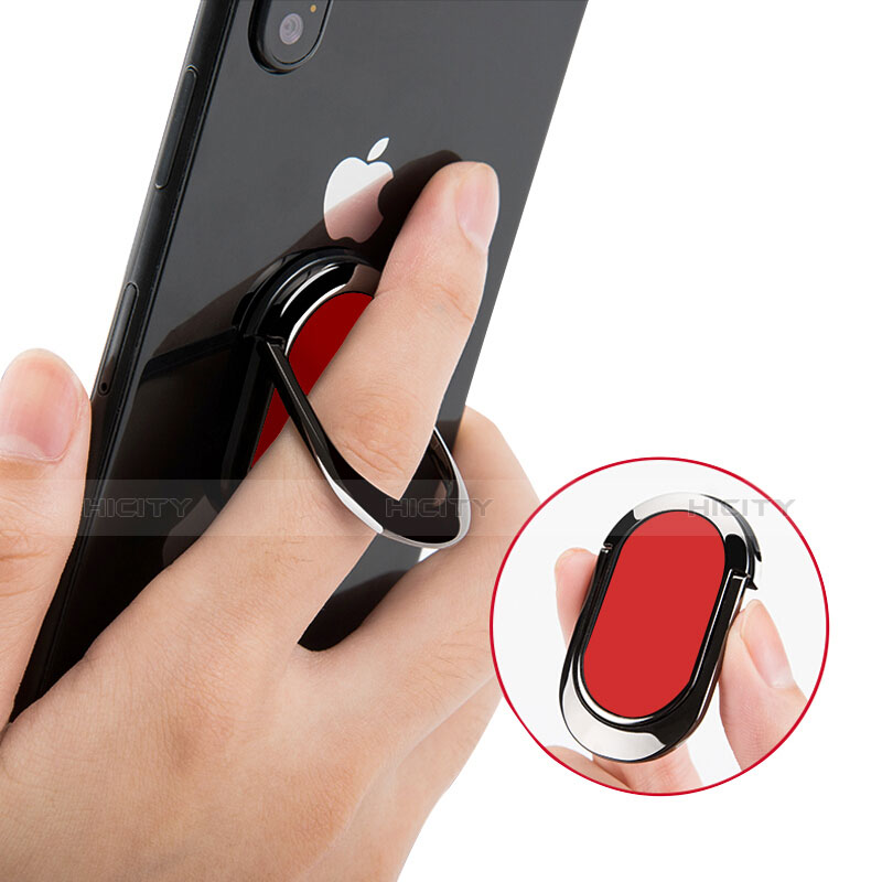 Fingerring Ständer Smartphone Halter Halterung Universal R07 Rot groß