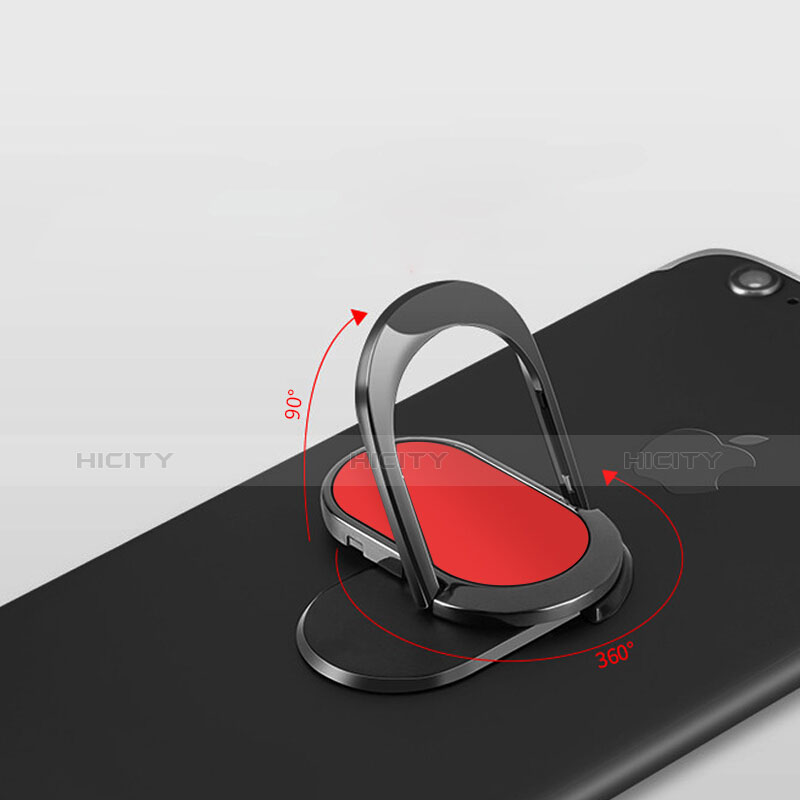 Fingerring Ständer Smartphone Halter Halterung Universal R07 Rot groß