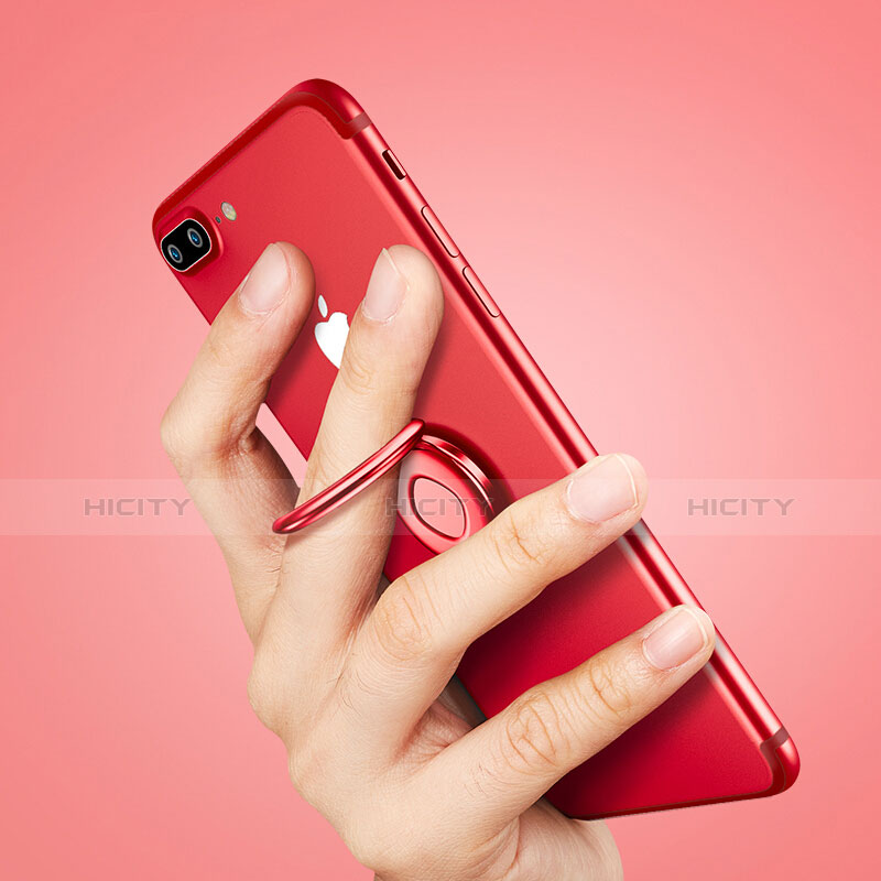 Fingerring Ständer Smartphone Halter Halterung Universal Rot groß