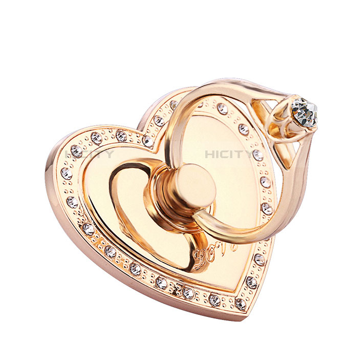 Fingerring Ständer Smartphone Halter Halterung Universal S08 Gold