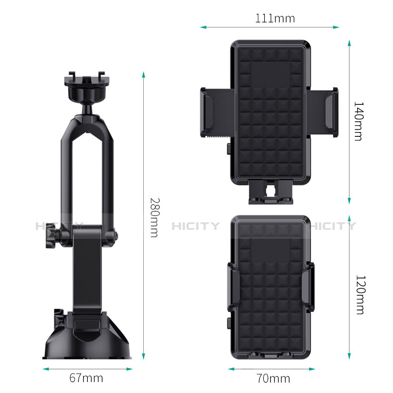 Halter Halterungung Auto Halter Halterung Saugnapf Universal H17 Schwarz