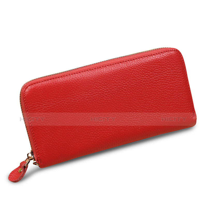 Handtasche Clutch Handbag Leder Lichee Pattern Universal H28 Rosa Plus