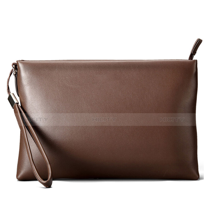 Handtasche Clutch Handbag Schutzhülle Leder Universal Braun