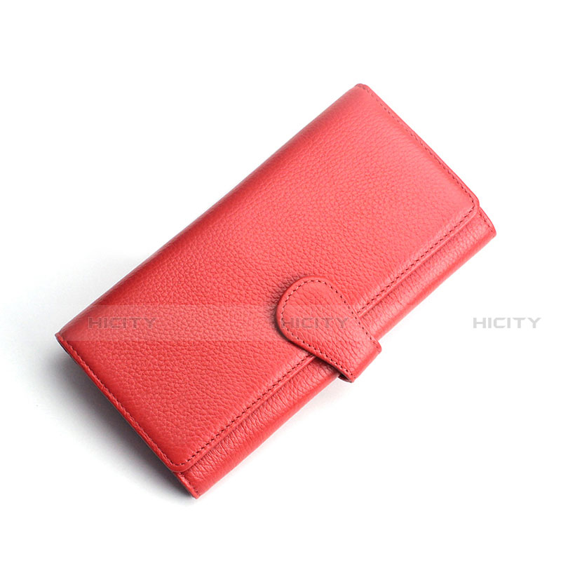 Handtasche Clutch Handbag Schutzhülle Leder Universal K02 Rot Plus