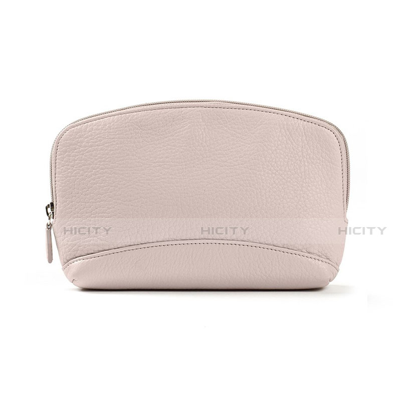 Handtasche Clutch Handbag Schutzhülle Leder Universal K14 Grau