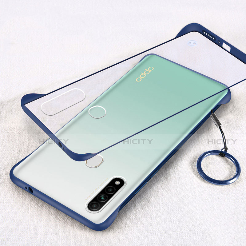 Handyhülle Hülle Crystal Hartschalen Tasche Schutzhülle H01 für Oppo A8 Blau Plus