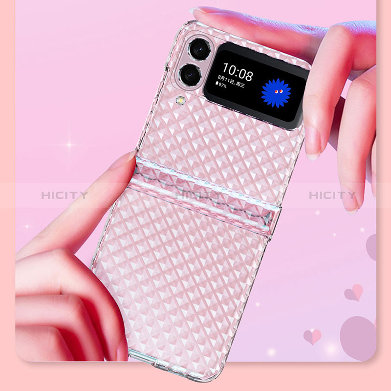 Handyhülle Hülle Crystal Hartschalen Tasche Schutzhülle H04 für Samsung Galaxy Z Flip3 5G