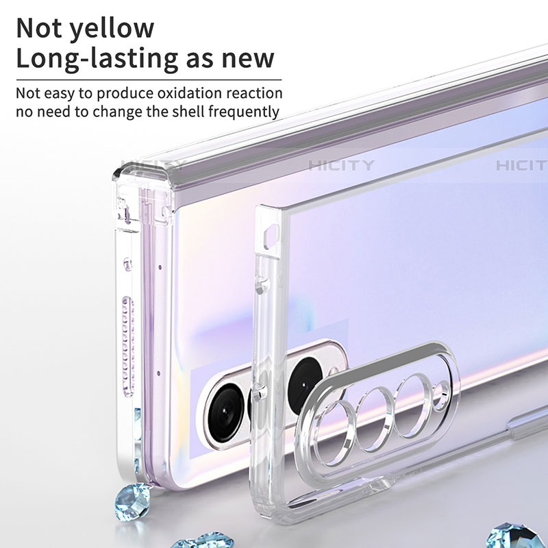 Handyhülle Hülle Crystal Hartschalen Tasche Schutzhülle H06 für Samsung Galaxy Z Fold4 5G groß