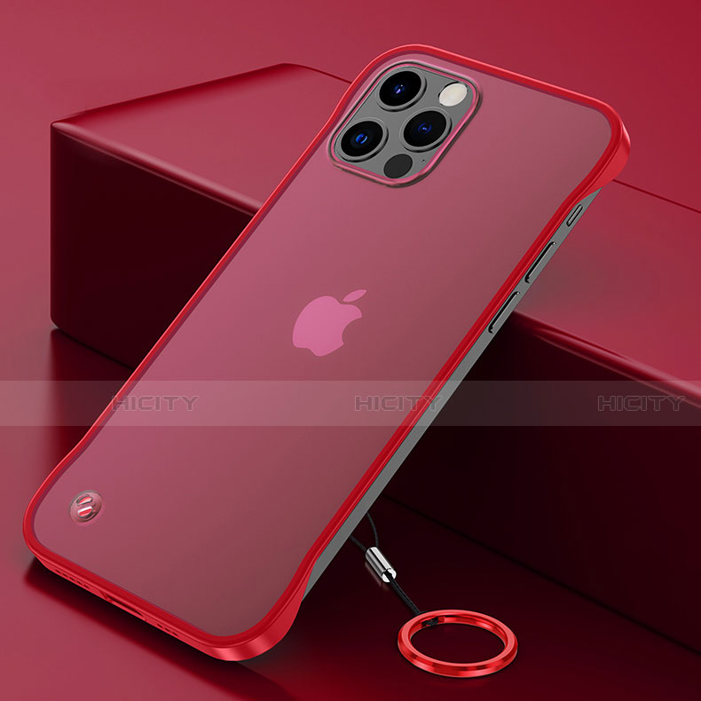 Handyhülle Hülle Crystal Hartschalen Tasche Schutzhülle N01 für Apple iPhone 12 Pro Rot