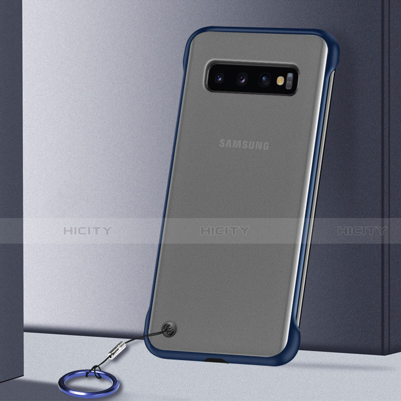 Handyhülle Hülle Crystal Hartschalen Tasche Schutzhülle S01 für Samsung Galaxy S10 5G Blau