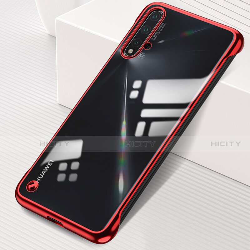 Handyhülle Hülle Crystal Hartschalen Tasche Schutzhülle S02 für Huawei Nova 5 Pro Rot
