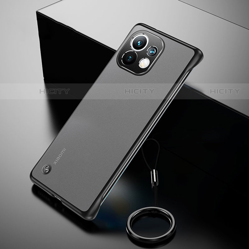 Handyhülle Hülle Crystal Hartschalen Tasche Schutzhülle S03 für Xiaomi Mi 11 5G Schwarz