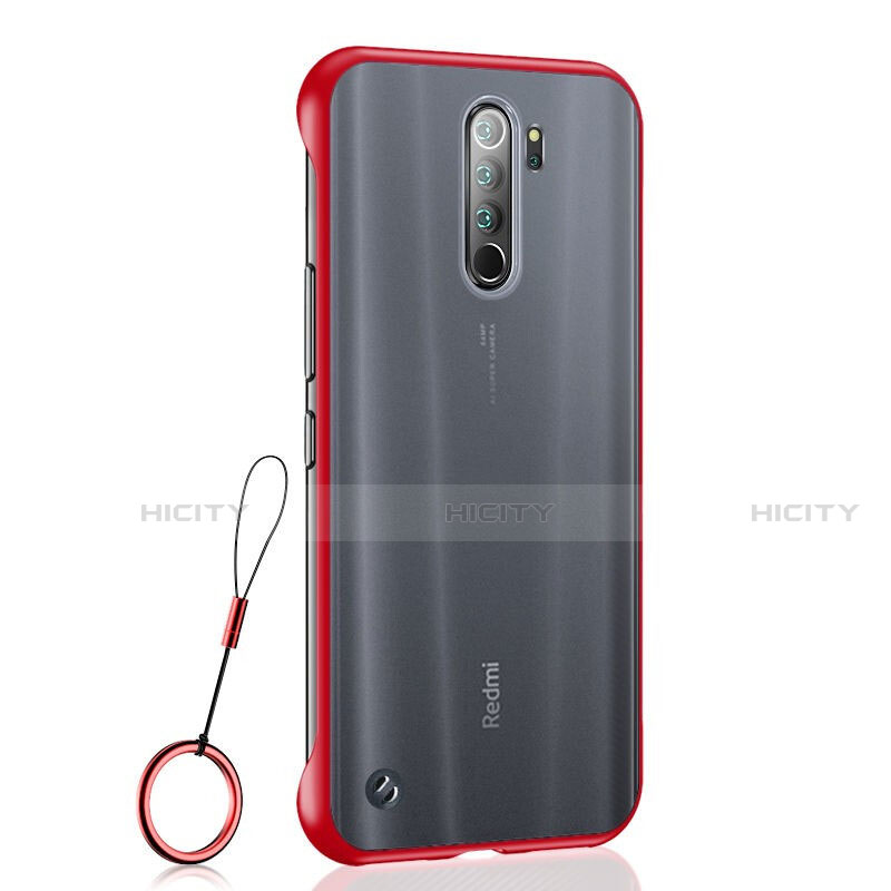 Handyhülle Hülle Crystal Hartschalen Tasche Schutzhülle S04 für Xiaomi Redmi Note 8 Pro Rot