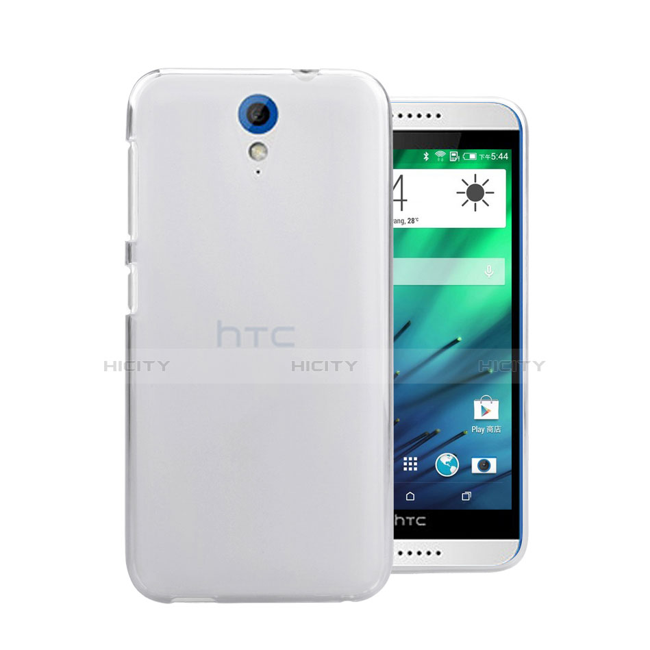 Handyhülle Hülle Crystal Schutzhülle Tasche für HTC Desire 820 Mini Weiß Plus