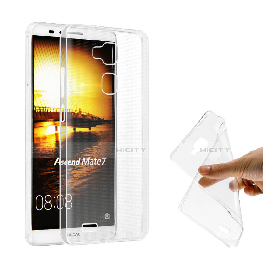 Handyhülle Hülle Crystal Schutzhülle Tasche für Huawei Mate 7 Klar