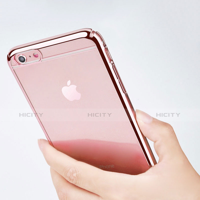 Handyhülle Hülle Crystal Tasche Schutzhülle für Apple iPhone 6S Rosa groß
