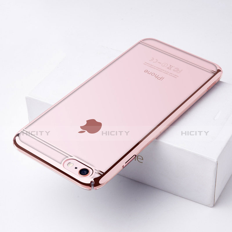 Handyhülle Hülle Crystal Tasche Schutzhülle für Apple iPhone 6S Rosa groß