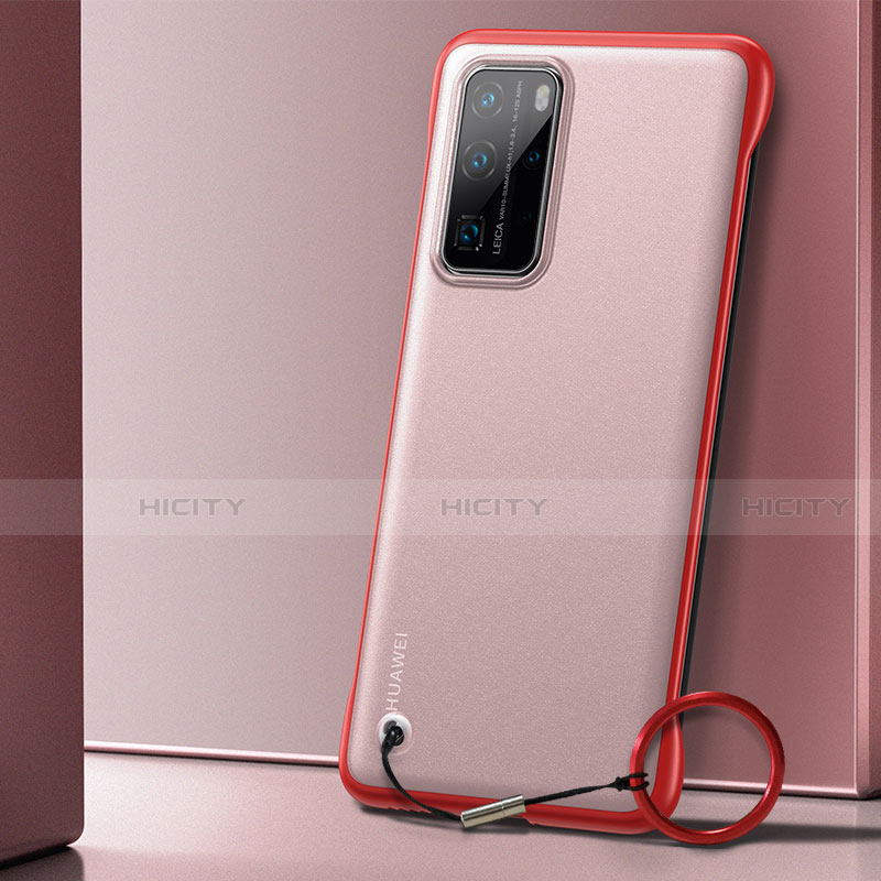 Handyhülle Hülle Crystal Tasche Schutzhülle H01 für Huawei P40 Pro Rot Plus