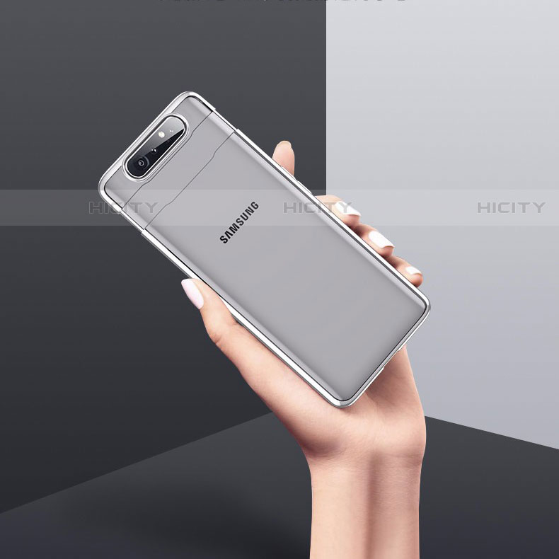 Handyhülle Hülle Crystal Tasche Schutzhülle H01 für Samsung Galaxy A80 groß