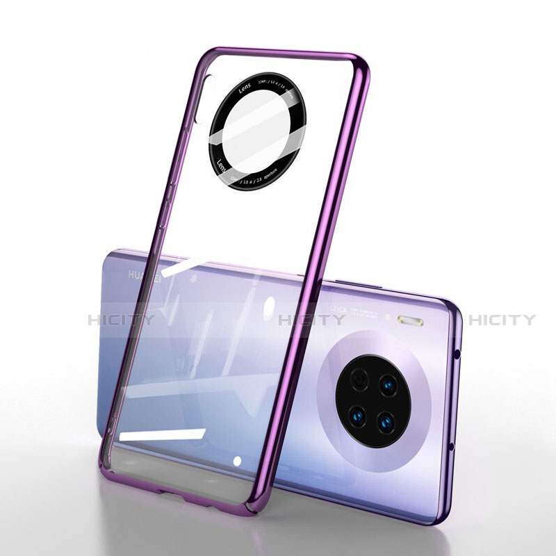 Handyhülle Hülle Crystal Tasche Schutzhülle S01 für Huawei Mate 30 Pro 5G Violett Plus
