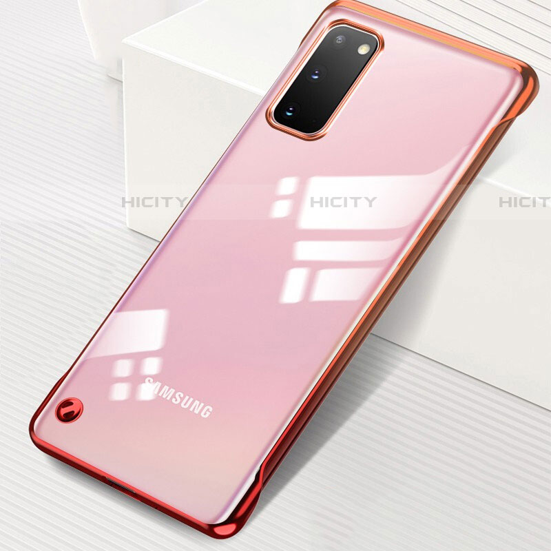 Handyhülle Hülle Crystal Tasche Schutzhülle S01 für Samsung Galaxy S20 5G Rot Plus