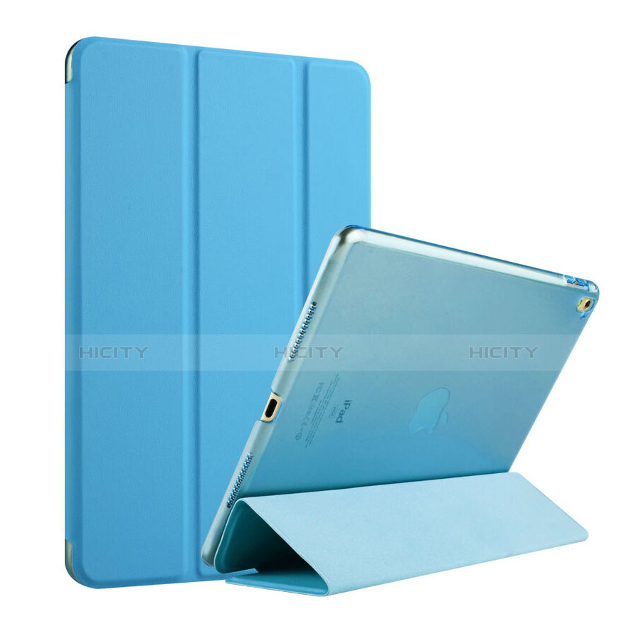 Handyhülle Hülle Flip Stand Tasche Leder für Apple iPad Pro 9.7 Hellblau