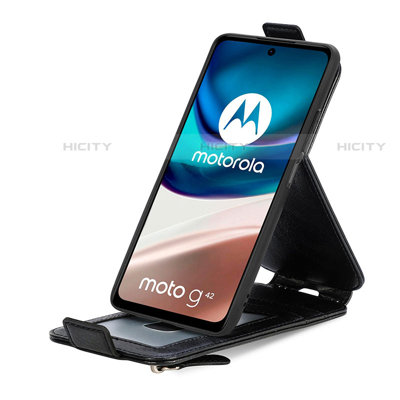 Handyhülle Hülle Flip Tasche Leder für Motorola Moto G42