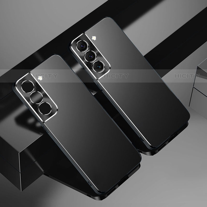 Handyhülle Hülle Hartschalen Kunststoff Schutzhülle Tasche Matt AT1 für Samsung Galaxy S21 Plus 5G Schwarz