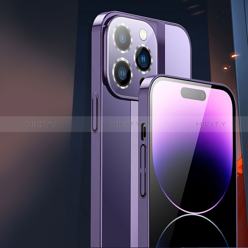 Handyhülle Hülle Hartschalen Kunststoff Schutzhülle Tasche Matt AT2 für Apple iPhone 14 Pro groß