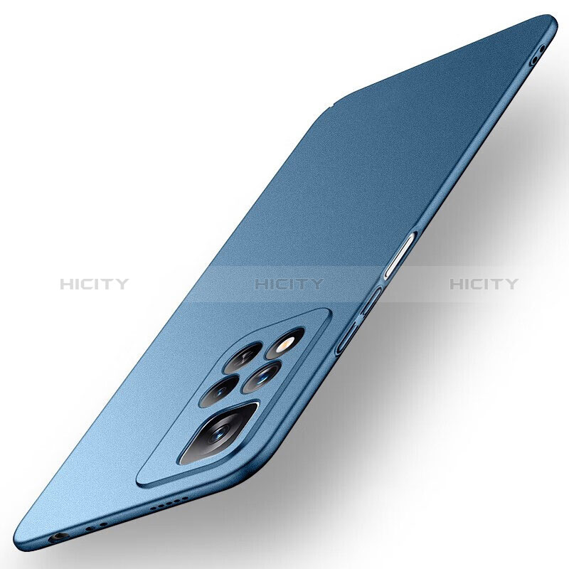 Handyhülle Hülle Hartschalen Kunststoff Schutzhülle Tasche Matt für Xiaomi Redmi Note 11 Pro+ Plus 5G Blau