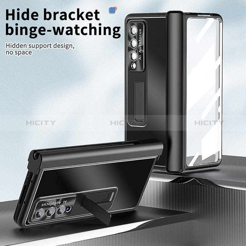 Handyhülle Hülle Hartschalen Kunststoff Schutzhülle Tasche Matt H05 für Samsung Galaxy Z Fold3 5G