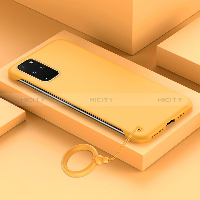 Handyhülle Hülle Hartschalen Kunststoff Schutzhülle Tasche Matt JS1 für Samsung Galaxy S20 Plus Gelb