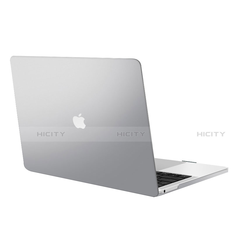Handyhülle Hülle Hartschalen Kunststoff Schutzhülle Tasche Matt M01 für Apple MacBook Air 13 zoll (2020) Grau